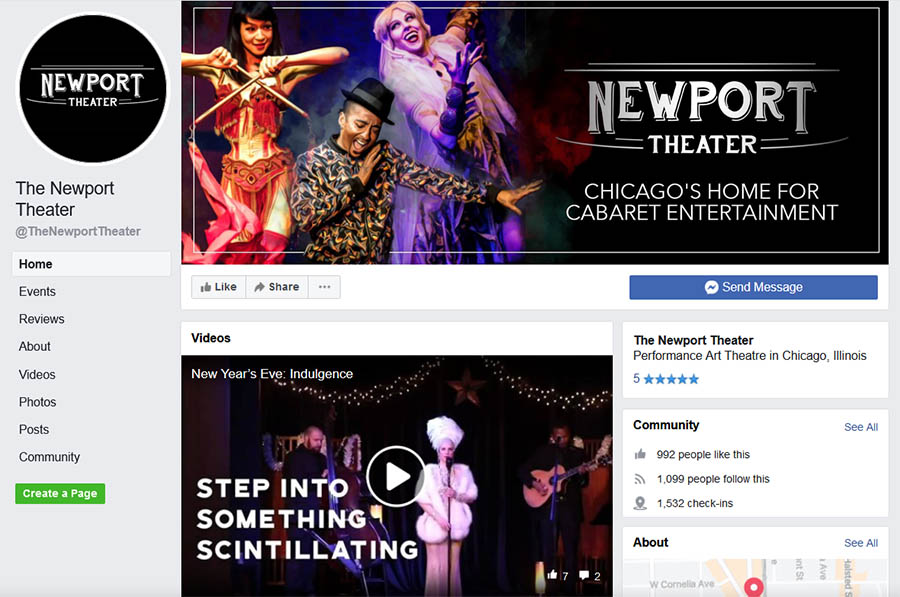 Social Media Strategy for Newport Theater