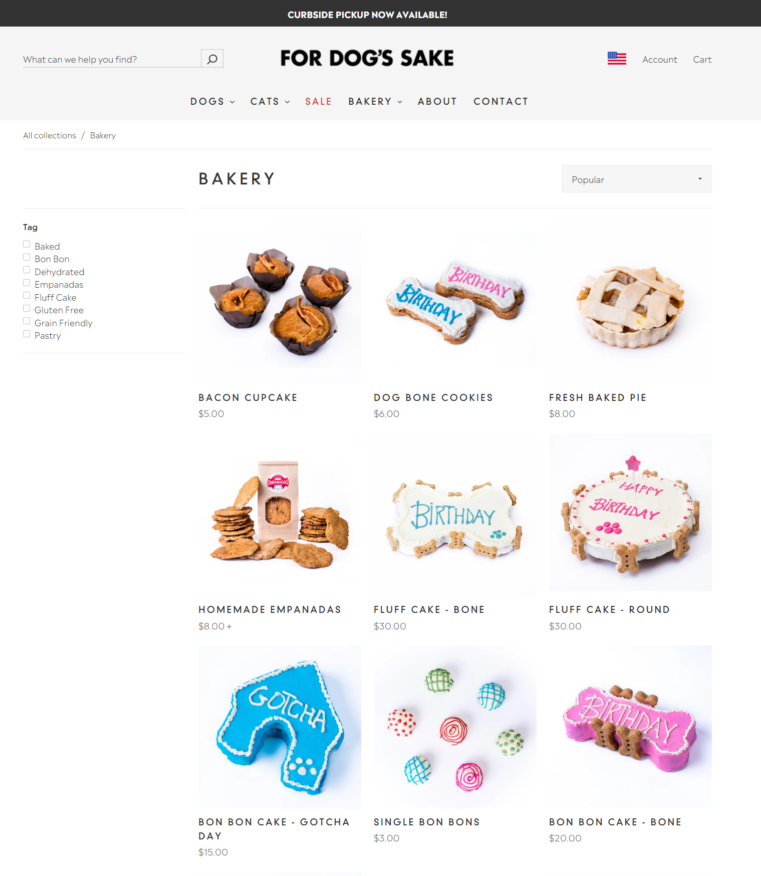 For Dog's Sake Shopify Store